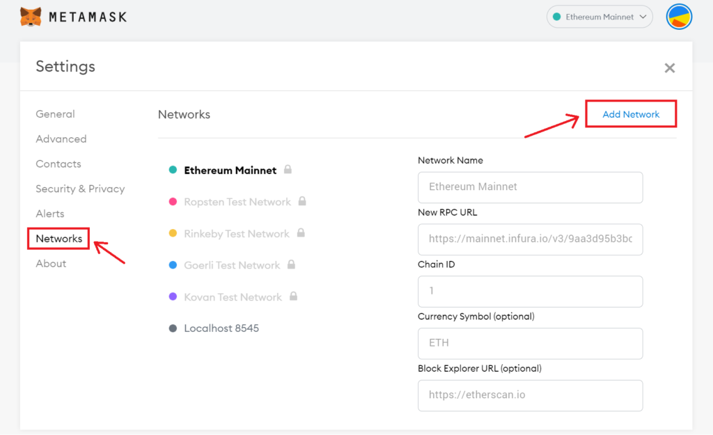 Ket Noi Metamask Binance Smart Chain 1